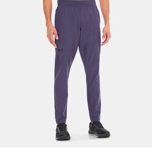Under Armour Men's UA Unstoppable Hybrid Fitted Blue Purple Ankle Joggers